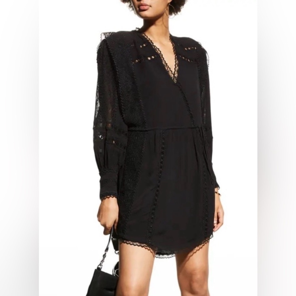 IRO Paris cassie lace mini dress size 38